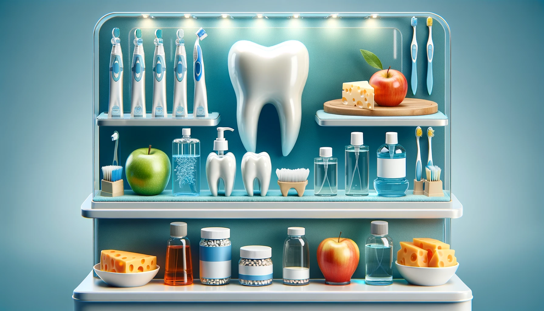 Forebyggende tiltak mot misfarging med tannpleieprodukter og sunne matvarer